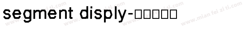 segment disply字体转换